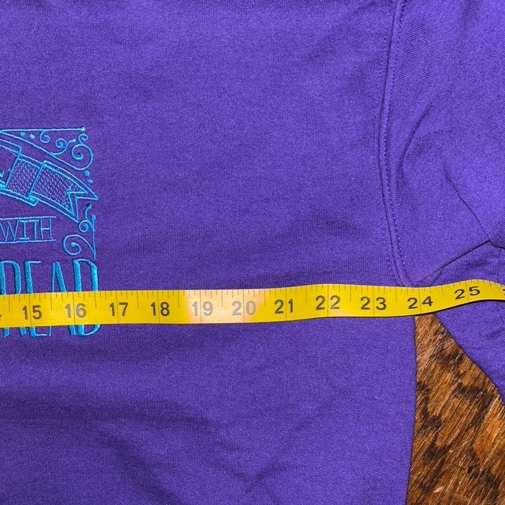 Gildan Purple Sweatshirt with Blue Graphic - Picture 4 of 8